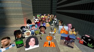 Too Much Gmod Nextbots Horde in The Big City Escape or Fight Funny or Scary