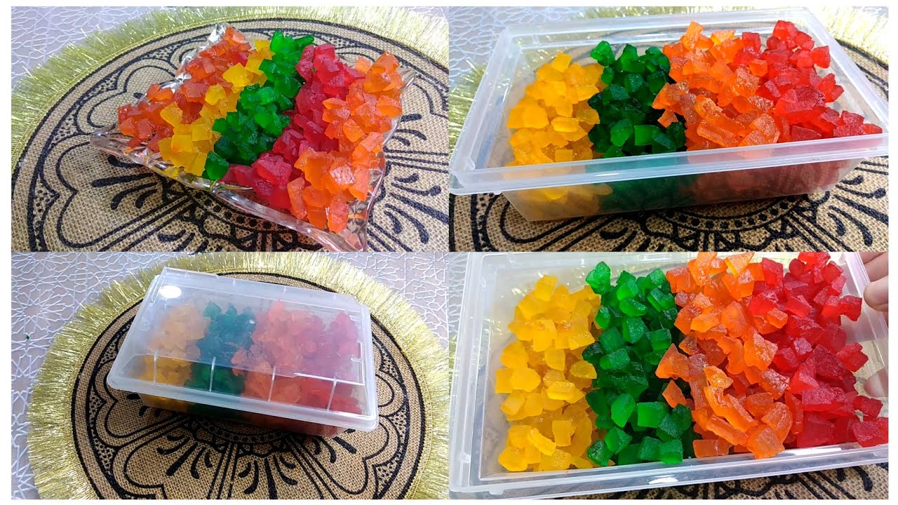 الفواكه الجافة المسكرة من قشور البطيخ(قشور دلاع)🍉بطريقة مضمونة ناجحة احسن من لي تتباع في المحلات🍑🍓🌿🍌