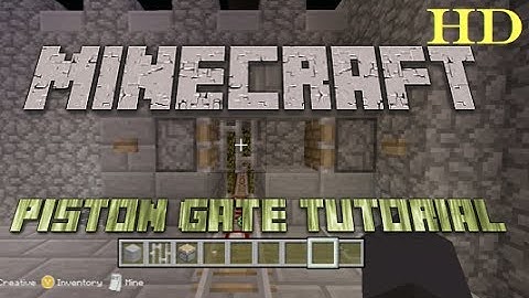 Minecraft Xbox 360 Edition: Piston Gate Tutorial