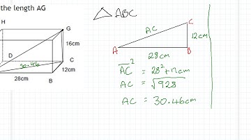 3D Pythagoras question cuboid