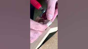 Creating a Spline Miter Joint with Inlay  #shorts