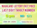 First Prize Last Digit 24/04/2026 Nagaland State Lottery Target Number Lottery Sambad Target Number