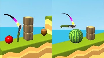 Knife Jump! Very Satisfying And Relaxing ASMR Slicing Game