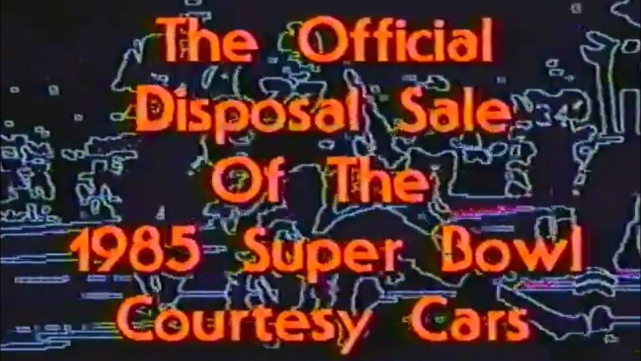 Disposable Sale of 1985 Super Bowl Courtesy Cars Commercial Bay Area Buick