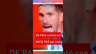 RODRIGO DE PAUL explotó contra NICO PAZ por esta JUGADA en el #MUNDIAL 🤬| Debate #Argentina #Futbol
