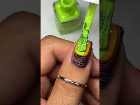 Weird nail art with nail paint💅💅 100 layers nail art💅 #nailart #nailpainting #nailideas