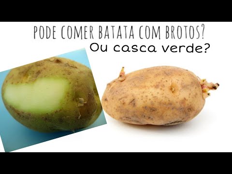 Batata com broto ou casca verde: Será que faz mal?