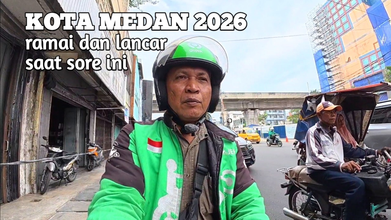 JALANAN SORE DI KOTA MEDAN 2026 | KECAMATAN MEDAN AREA | MOTOVLOG.