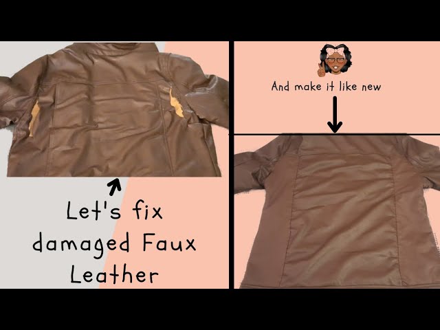 Easy DIY fix for damaged Faux Leather. #Faux #Leather #howto 