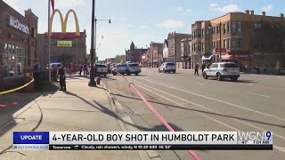 4yearold boy shot while riding in car in Humboldt Park