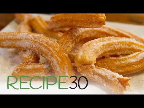 Churros with chocolate sauce - So easy kids can make it