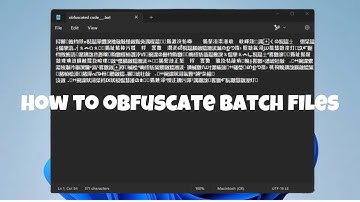 How to obfuscate Batch files on Windows