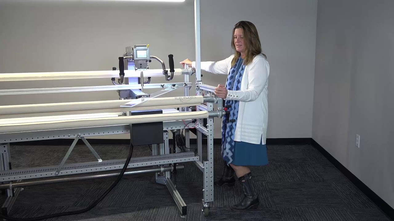 Longarm Quilting Frame Locking Casters | INNOVA | 360 Tour - YouTube