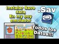 Como poner un Save data en el emulador My Boy Como poner un Save data en el emulador My Boy