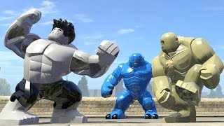 GREY HULK vs A-BOMB vs ABOMINATION in Lego Marvel Super Heroes PC Game