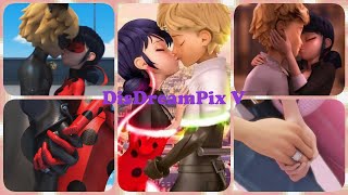 All Kisses Or Almost Kisses Of Marinette Ladybug And Adrien Cat Noir In Seasons 3 And 4