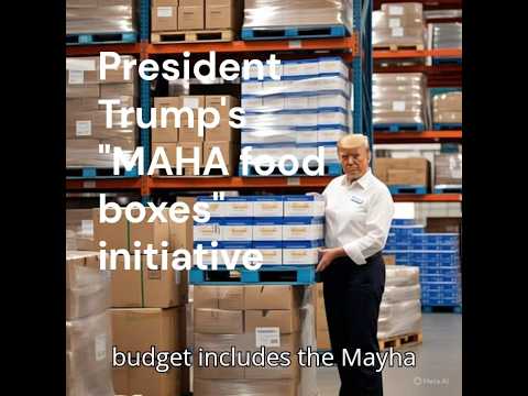 President Donald Trump's MAHA food boxes initiative for seniors