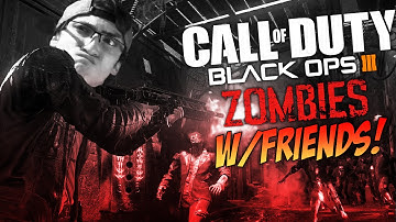 SHADOWS OF EVIL "4 PLAYER STARTING ROOM CHALLENGE!" | BLACK OPS 3 ZOMBIES W/FRIENDS!