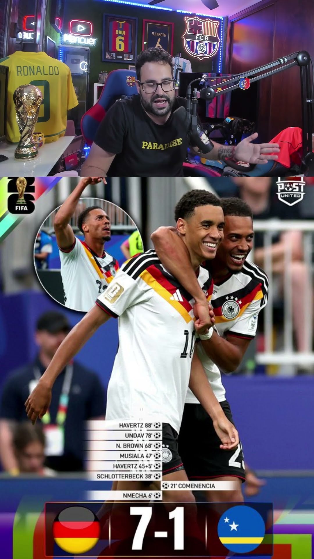 La goleada del mundial #alemania #curazao #mundial #worldcup  #shortvideo