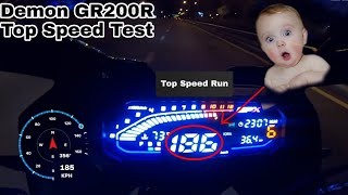 Fastest 200cc bike GPX Demon GR200R Top Speed | Should R15 V3 worried ? Vlog 164