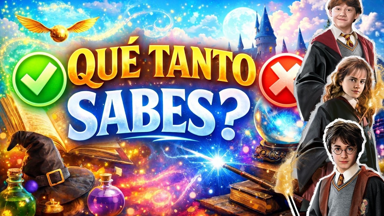 ¿CUÁNTO SABES DE HARRY POTTER? ⚡ QUIZ 🧙‍♂️
