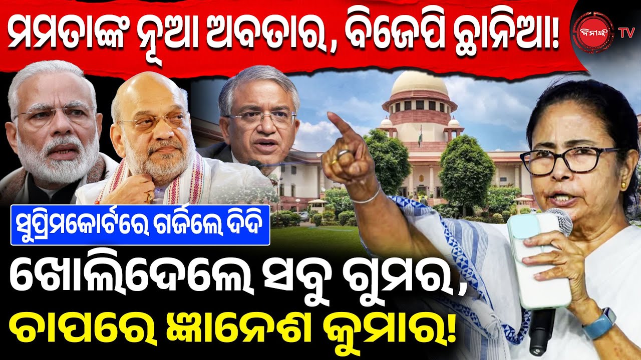 ମମତାଙ୍କ ନୂଆ ଅବତାର, ବିଜେପି ଛାନିଆ! ଗର୍ଜିଲେ ଦିଦି ଖୋଲିଦେଲେ ସବୁ ଗୁମର, ଚାପରେ ଜ୍ଞାନେଶ କୁମାର! Mamta Vs ECI |