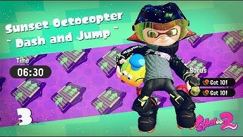 Splatoon 2 - Sunset Octocopter " Dash And Jump "