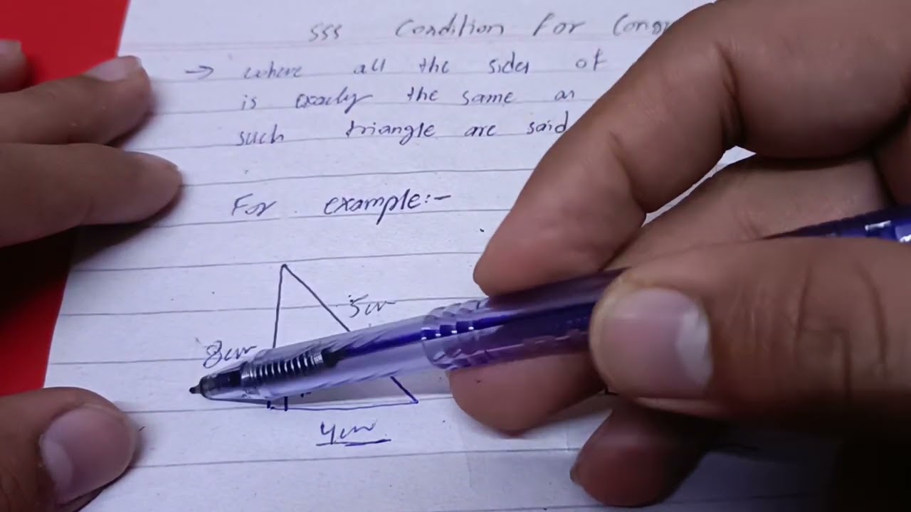 SSS condition for congruence | Explained in Urdu