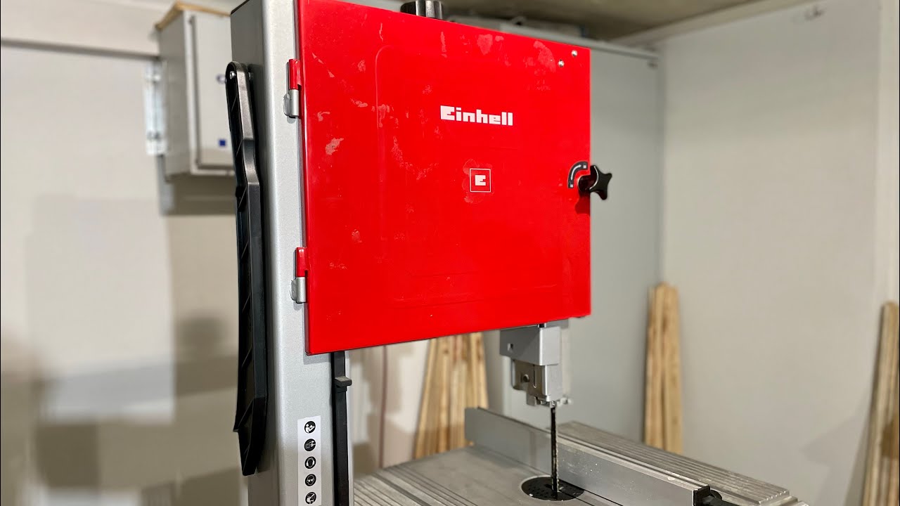 Mit Bandsäge von Einhell TC-SB 305U einen Balken der Länge nach aufsägen, geht das?🤔❓📑