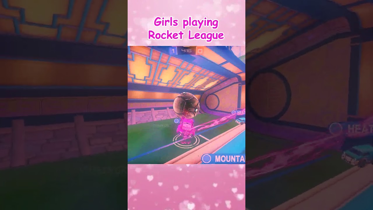 Girls vs Boys playing Rocket League
