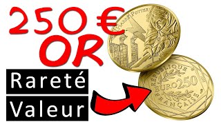 MONNAIE DE PARIS Pièce de 250 euros, or (999,9). Poids :…