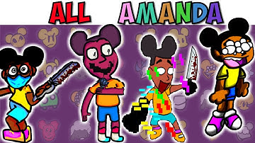 FNF Character Test | Gameplay VS My Playground | ALL Amanda, Wooly Test