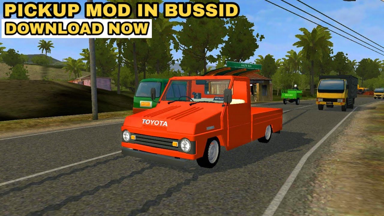 Pickup Car Mod in Bus Simulator Indonesia - Bussid Car Mod - Bussid Bus