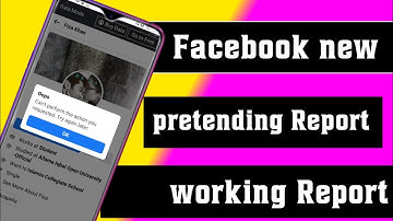 Facebook pretending report | New Report trick | Report fb id |#fake_id_reporting