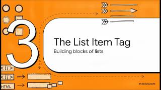 Mastering HTML Lists Lesson 5