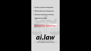 AI.Law: Revolutionizing Legal Practice and Saving Countless Hours for Litigators