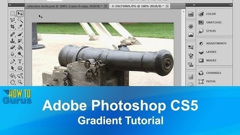Adobe Photoshop CS5 Gradient Tutorial - How to use Photoshop Gradient & Paint Bucket Tools