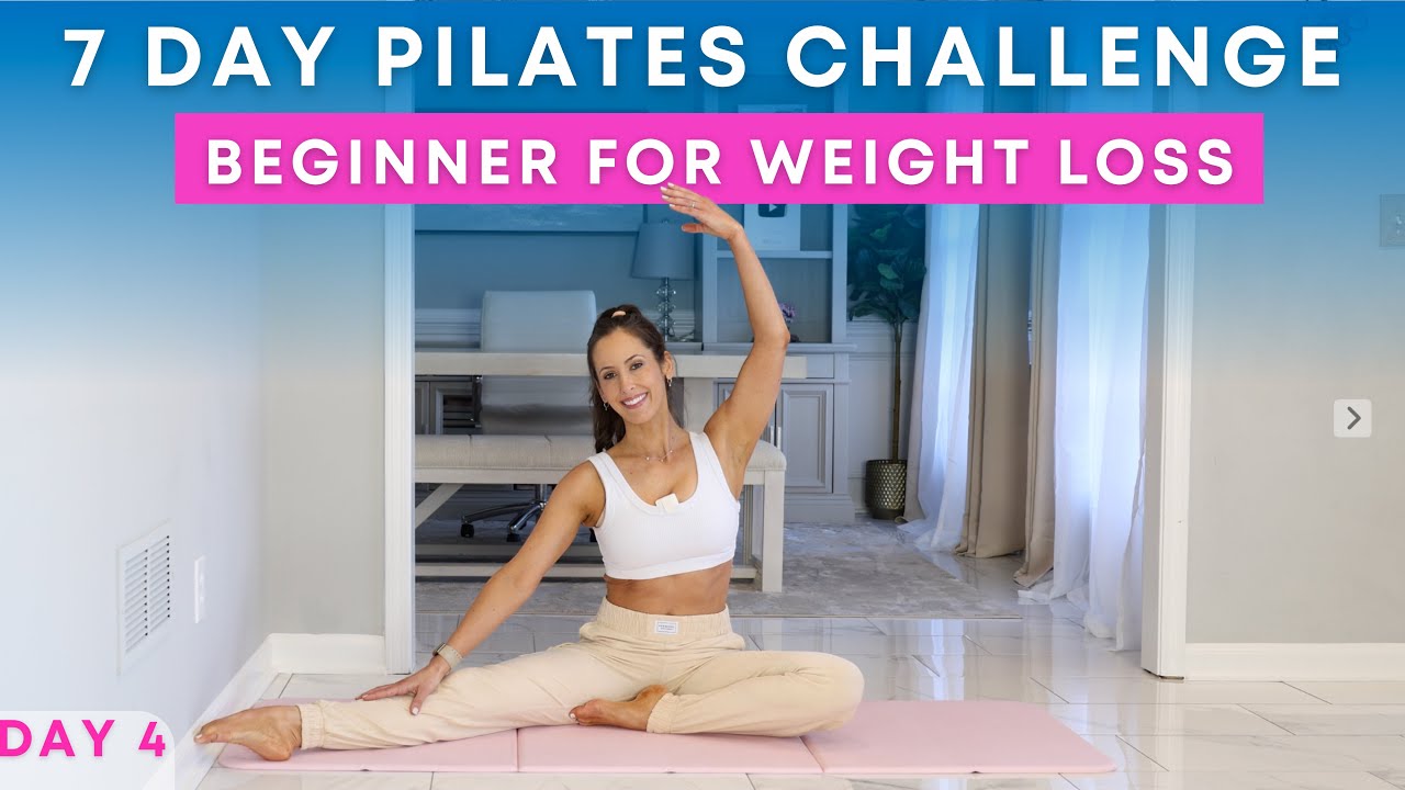 7 Day Beginner Pilates Challenge for Weight Loss | DAY 4 | Stretch & Flexibility
