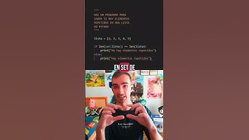 SABER SI HAY ELEMENTOS REPETIDOS en PYTHON . . . #python #programacion #java #javascript