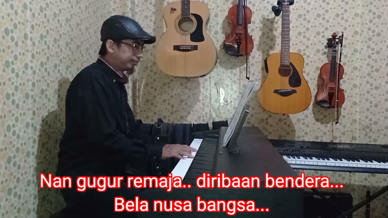 Mengheningkan Cipta - Truno Prawit (karaoke+lirik) Do= A mayor. Live piano karaoke version