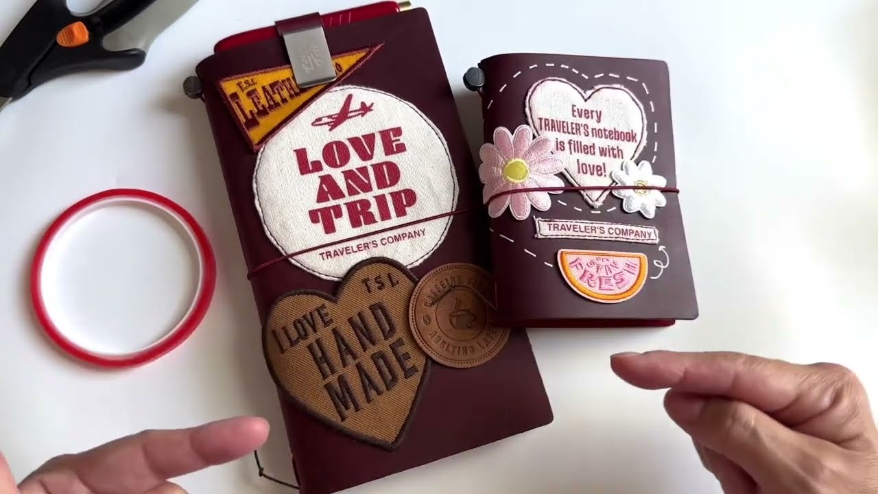 Custom Love and Trip Travelers Notebooks