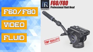 F60/F80 Video Fluid Head Panoramic Hydraulic DSLR Camera Tripod Head Monopod Slider adjustable Handl