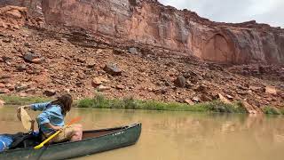 Green River Utah, River Mile 68.3 to 67, Spring Canyon Bottom, Spring Canyon 6/1/2023 (Raw Video)
