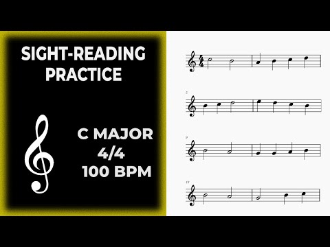 Sight Reading Practice - C Major - Easy - Ex.1