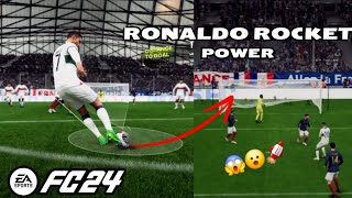 How strong is power shot in FC 24? - Ronaldo rocket 4K 60 fps #ronaldo #fc24