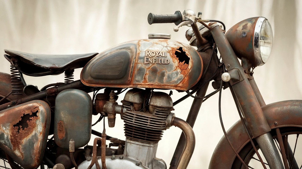 Restoration Rusty Old Motorcycle | Old Bullet Full Restoration | Royal Enfield Restored 🔴