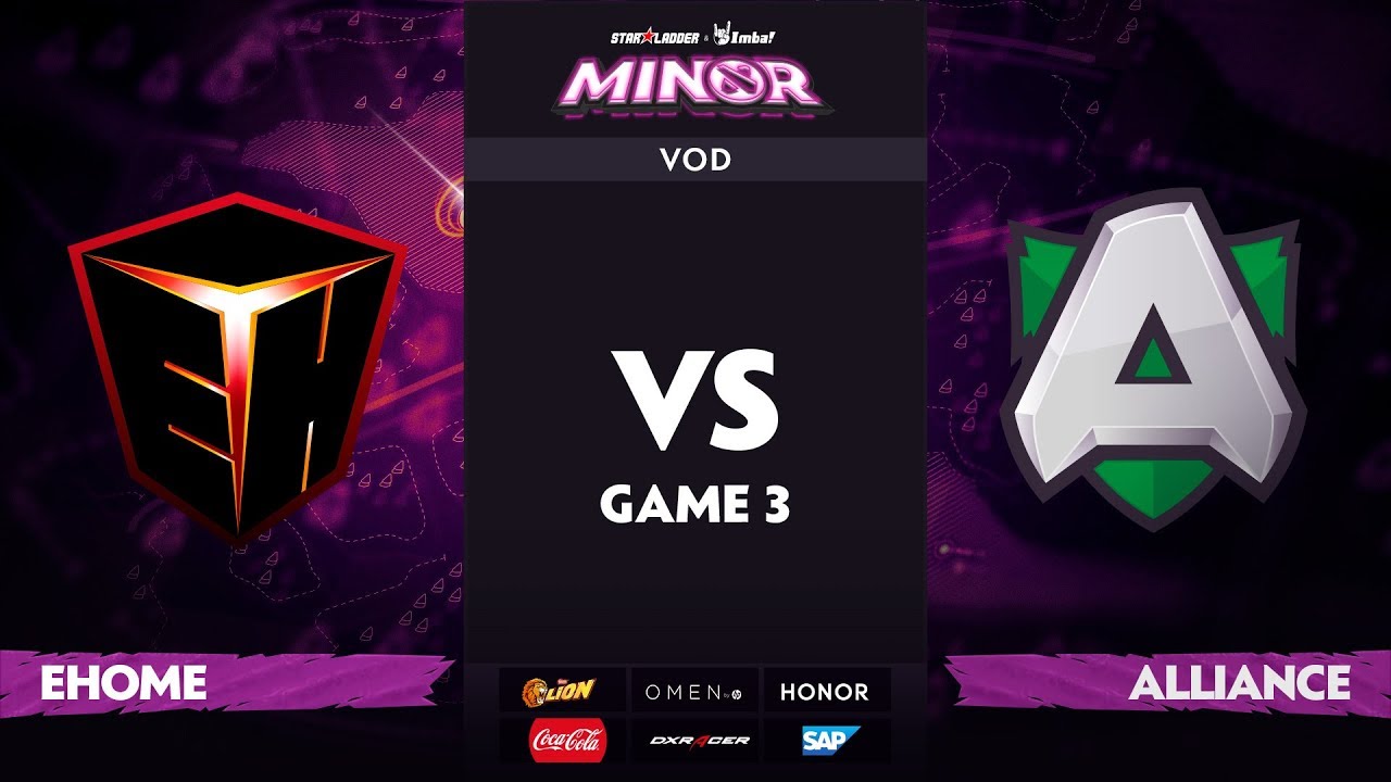 [RU] EHOME vs Alliance, Game 3, StarLadder ImbaTV Dota 2 Minor S2 Group Stage