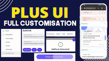 Plus ui full customisation #plusui #ब्लॉगरथीम