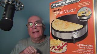 Proctor Silex 13 inch Crepe Maker Unboxing and Review