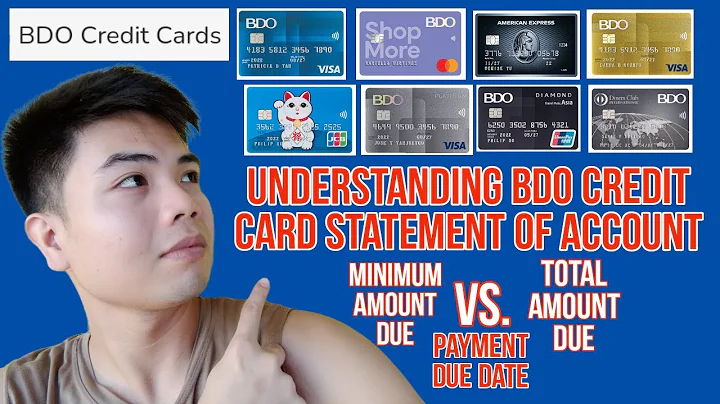 UNDERSTANDING BDO CREDIT CARD STATEMENT OF ACCOUNT MINIMUM AMOUNT DUE vs. TOTAL AMOUNT DUE